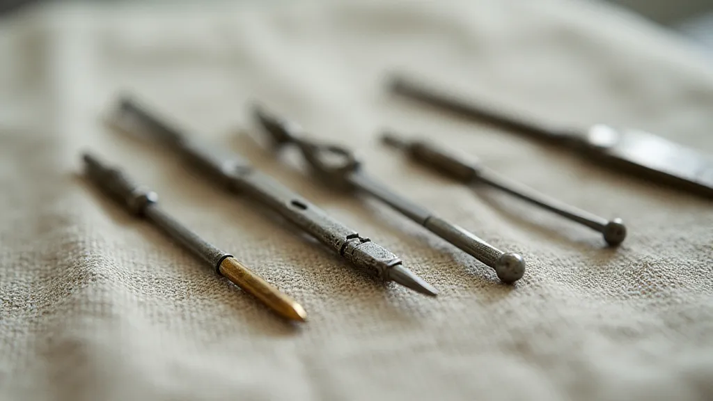 Antique sewing machine needles