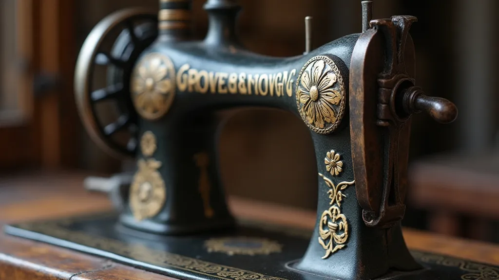 Grover & Wyckoff Sewing Machine Detail