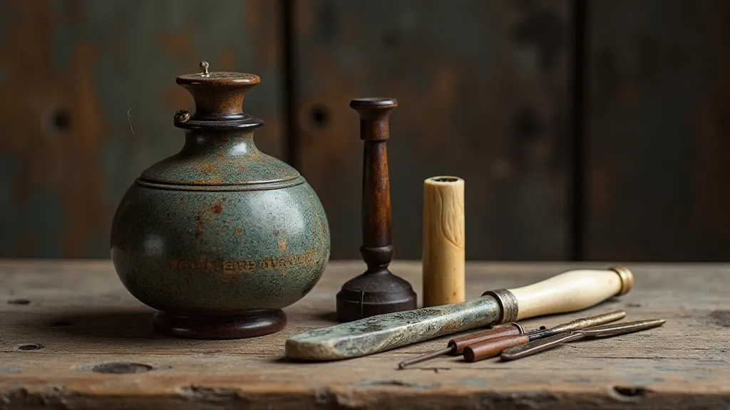 Antique sewing tools