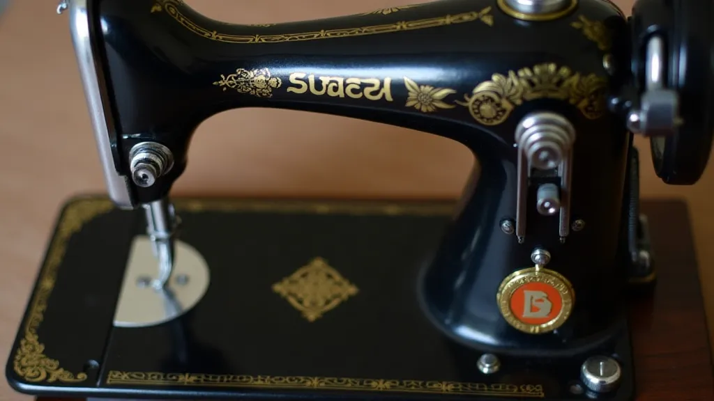 Vintage Singer 221 Featherweight with original needle plate
